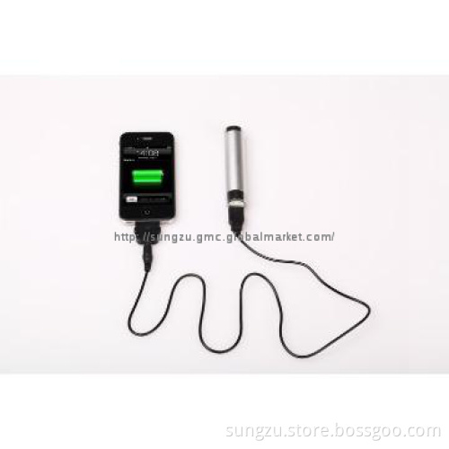 Mobile cylinder design power phone charger